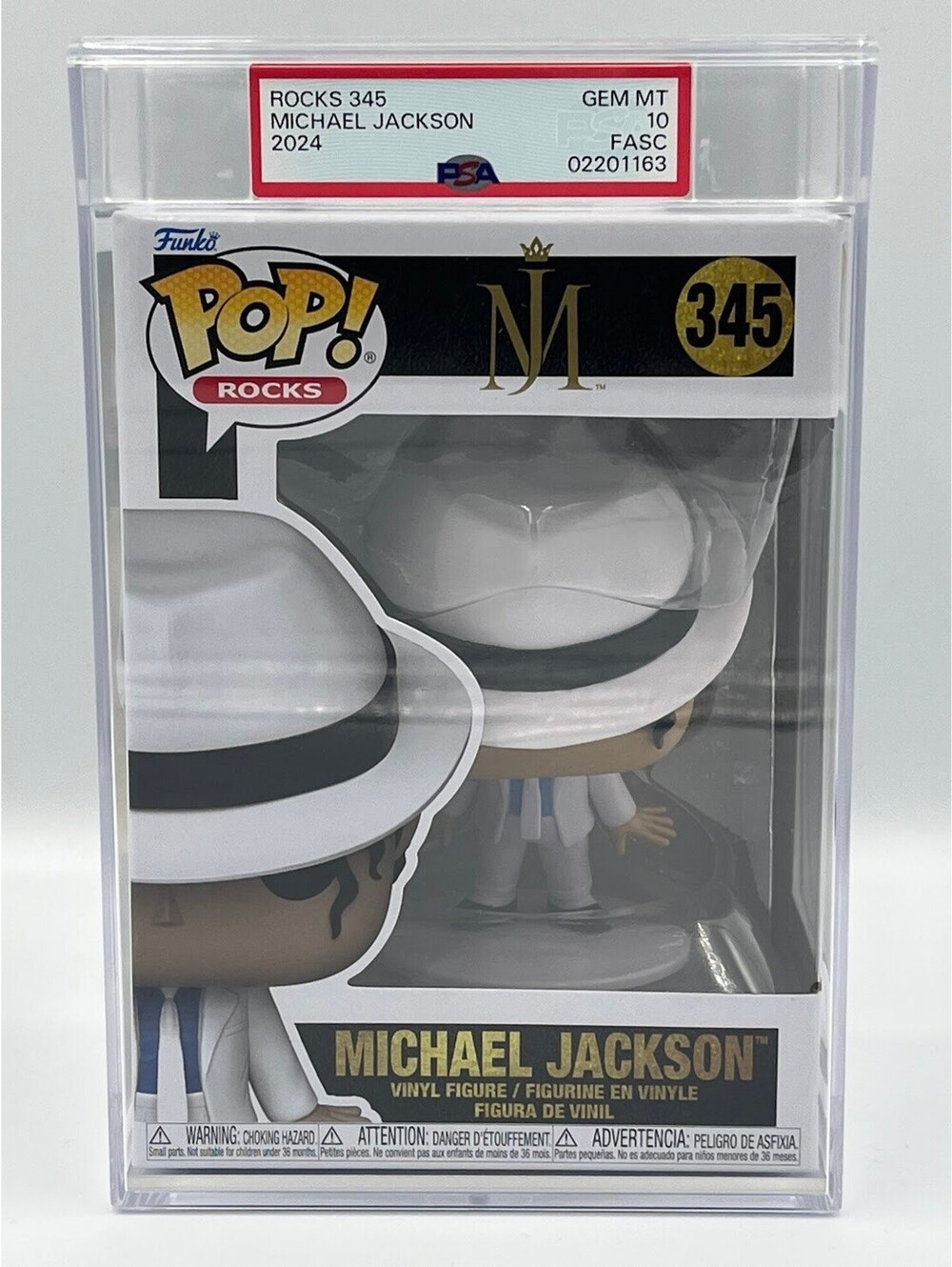 Michael Jackson Smooth Criminal PSA 10 FASC Funko Pop! #345 - Picture 1 of 8